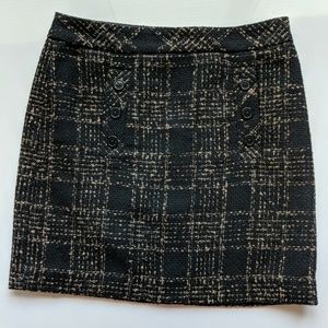 Plaid mini skirt- petite